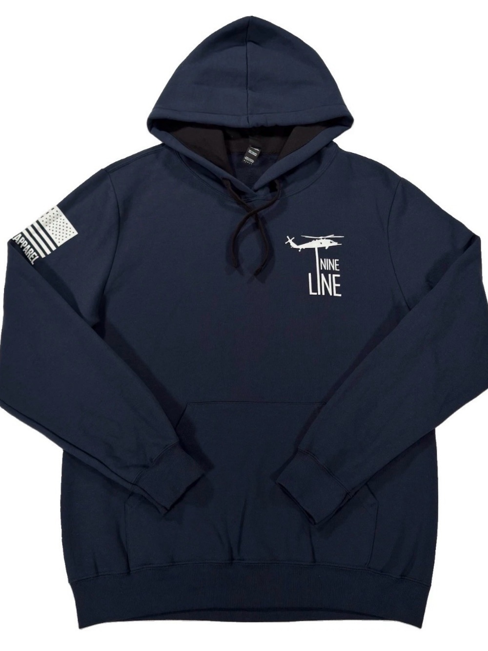 Nine Line Apparel Mens Medium Navy Hoodie American Original Helicopter Sweater